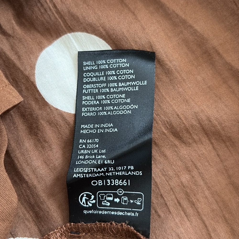 Free People Brown Polka Dot Maxi Dress with White Dots - Picture 10 of 10